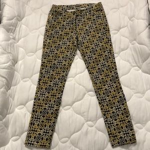 J.McLaughlin gold and black designed pants size 8